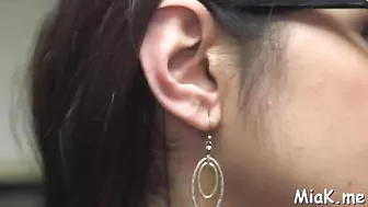 Busty Mia Khalifa undresses keeping silence in library Busty Mia Khalifa undresses keeping silence in library