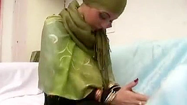 Girl in beautiful hijab looks modest but is always ready to fuck hard