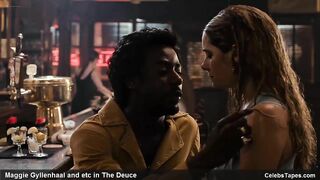 Erotic scenes from The Deuce in celebrity porn compilation