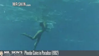 Beautiful celebrities relaxing in water in video compilation