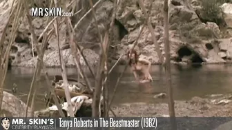 Beautiful celebrities relaxing in water in video compilation