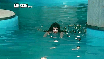Beautiful celebrities relaxing in water in video compilation