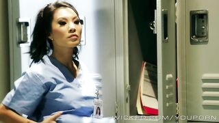 Nobody knows about hot Asian nurse's dirty fantasies