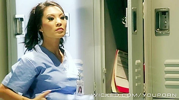 Nobody knows about hot Asian nurse's dirty fantasies