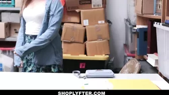 Shoplifter Brooke Bliss is caught and she knows sex is the only way to escape