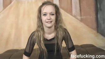 Skinny trollop Keegan Kade dominated and face-fucked by two men in a rude way Skinny trollop Keegan Kade dominated and face-fucked by two men in a rude way