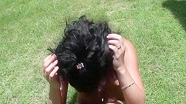 Black dude and his Russian girlfriend spend vacation on the island, have fun, and fuck in public