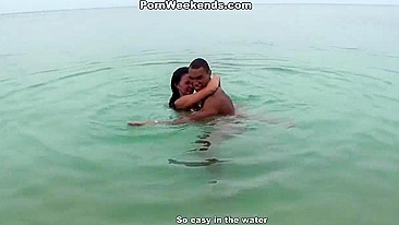 Black dude and his Russian girlfriend spend vacation on the island, have fun, and fuck in public
