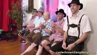 German MILF and her young partner gangbanged by excited men in various ways German MILF and her young partner gangbanged by excited men in various ways