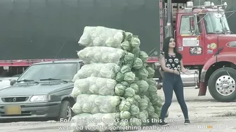 Restaurant worker and his friend fuck hot Latina seller outdoors Restaurant worker and his friend fuck hot Latina seller outdoors