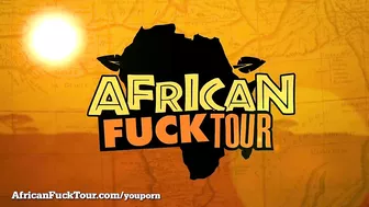 African prostitute fucked by white man in condom in amateur video