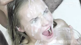 Russian whore swallowed as much sperm as she could Russian whore swallowed as much sperm as she could