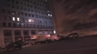 Public masturbation of dirty-minded street hooker