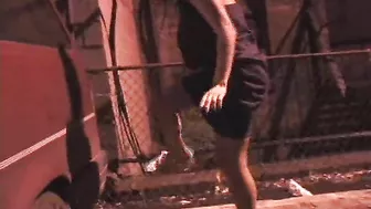 Public masturbation of dirty-minded street hooker