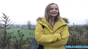 Czech student girl isn't against of sex with public agent