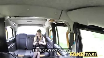 Amateur dame fucks in cab as a revenge on her ex-boyfriend