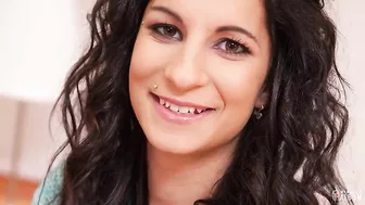 Slutty brunette makes handsome photographer cum at studio Slutty brunette makes handsome photographer cum at studio