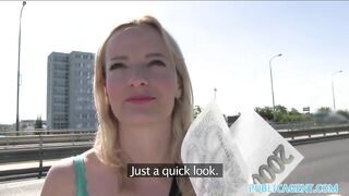 Public Agent Teen Cash - Blonde Czech teen gets cash for outdoor sex from public agent | AREA51.PORN