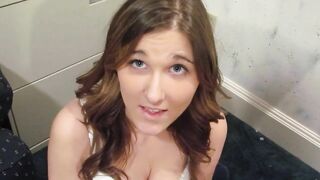 Girl considers it her duty to suck cock and give tittyfucking