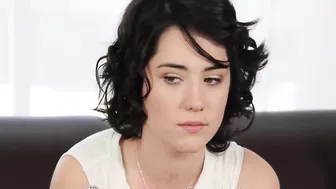 Short-haired brunette does a great job at her first casting Short-haired brunette does a great job at her first casting