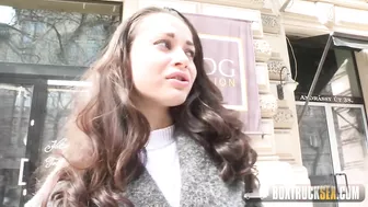 Beautiful girl with big tits owned in special glass room Beautiful girl with big tits owned in special glass room