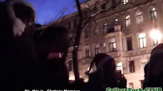 Russian lovely with red hair fucked in bathroom by two guys Russian lovely with red hair fucked in bathroom by two guys