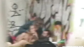 Two dirty bums fucking mature in voyeur threesome video