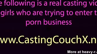 Sexy Latina owned by interviewer and got cum on pretty face