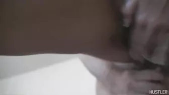 Busty pornstar Nikki Monroe films fucking at home