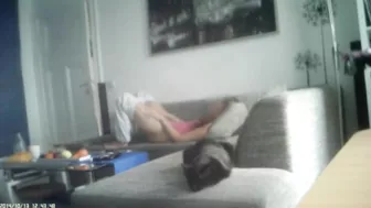 Dude set hidden camera and caught stepsister masturbating