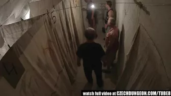 Czech hookers have no rest serving lots guys in dirty basement