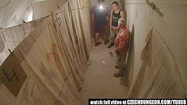Czech hookers have no rest serving lots guys in dirty basement