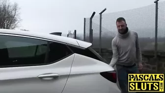 Picked up mature gets acquainted with stranger's vibrator