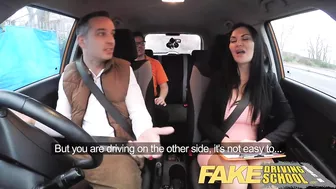 Busty driver teacher got cum cocktail into sweet pussy