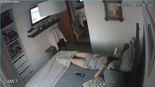 IP camera Female gentle masturbation