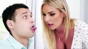 Boy masturbates stepmom's XXX crater and she sucks his porn cucumber