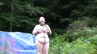Mom was taken into the woods and tied to a tree naked