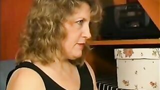 Filthy mom doesn't mind having quick incest sex with handsome son