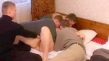 Guy turns into incest fucker and has group sex with the brunette mom