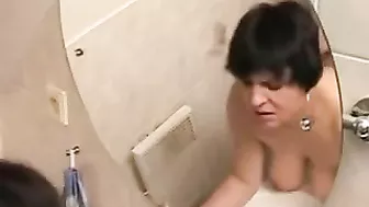 Guy overcomes excitement by incest sex with mom in the bathroom Guy overcomes excitement by incest sex with mom in the bathroom