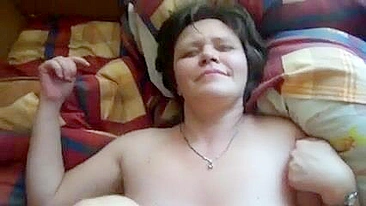 Skilled Russian MILF knows how to satisfy son with help of incest sex
