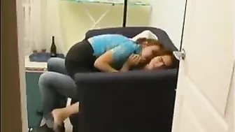 Mom meets son in living room making him drunk for to make some incest Mom meets son in living room making him drunk for to make some incest