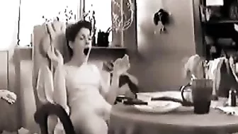 Mature woman never stops dreaming about incest during masturbation