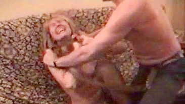 Sexy naked slut strangled with cord