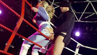 Handsome XXX stud Xander Corvus screws fully clothed chick in the ring Handsome XXX stud Xander Corvus screws fully clothed chick in the ring