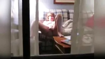 Spying on my 56 yo kinky mom she masturbates before bedtime