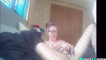 Cutie mom caught masturbating! Fingers and her hot pussy!