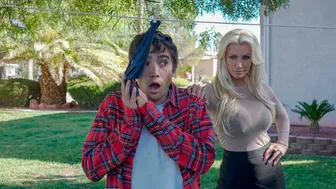 Young thief gets caught stealing panties and fucked by gorgeous MILF Young thief gets caught stealing panties and fucked by gorgeous MILF