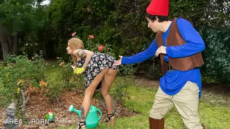 Tattooed mom with big knockers sucks young prick and gets fucked well