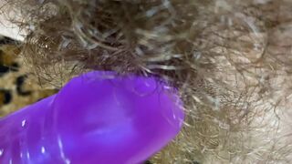 Big Clit Erection. Bunny vibrator test masturbation POV big orgasm